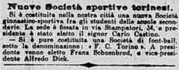 Andre_Dalma's tweet photo. La Stampa, domenica 9 dicembre 1906, pagina 5. #Toro115 https://t.co/X5fvRr0RaQ