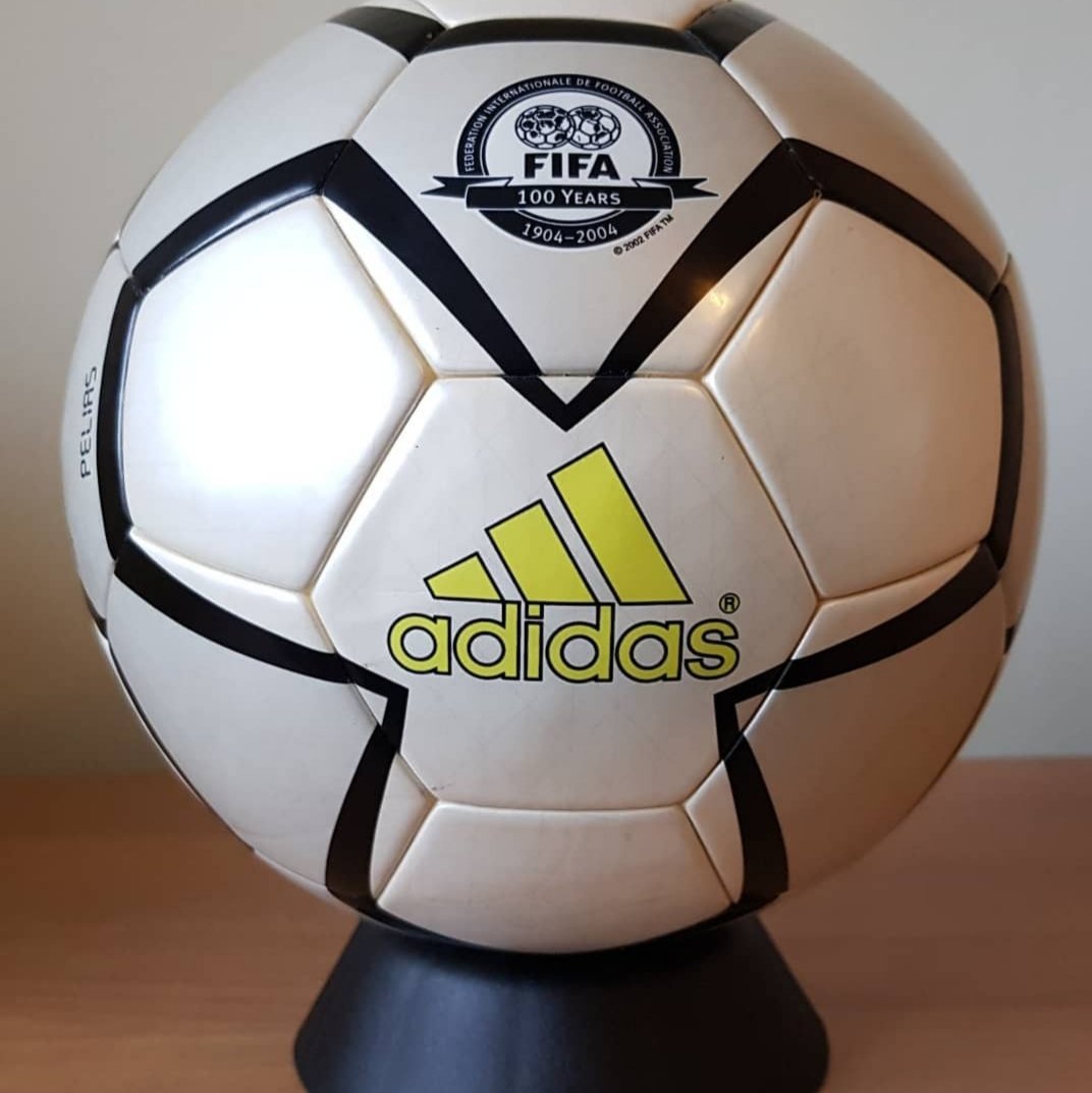 Rob Filby on Twitter: "Adidas - FIFA 100 Year Anniversary Match Ball ‐ 2004 #omb #fifa https://t.co/LzcUtxqRRh" / Twitter