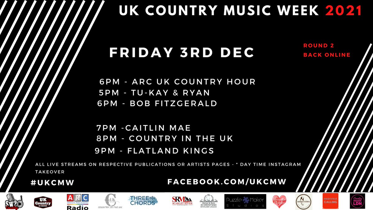 UK Country Music Week (@ukcmw) on Twitter photo It's Friday #ukcnw ft @ARCRadioStation <a href="/tukayandryan/">Tu-kay & Ryan</a> <a href="/bobfitzmusic/">Bob Fitzgerald</a> @CaitlinMaeUK <a href="/countryintheuk/">Country In The UK</a> <a href="/FlatlandKings/">Flatland Kings</a> It's Friday #ukcnw ft @ARCRadioStation <a href="/tukayandryan/">Tu-kay & Ryan</a> <a href="/bobfitzmusic/">Bob Fitzgerald</a> @CaitlinMaeUK <a href="/countryintheuk/">Country In The UK</a> <a href="/FlatlandKings/">Flatland Kings</a>