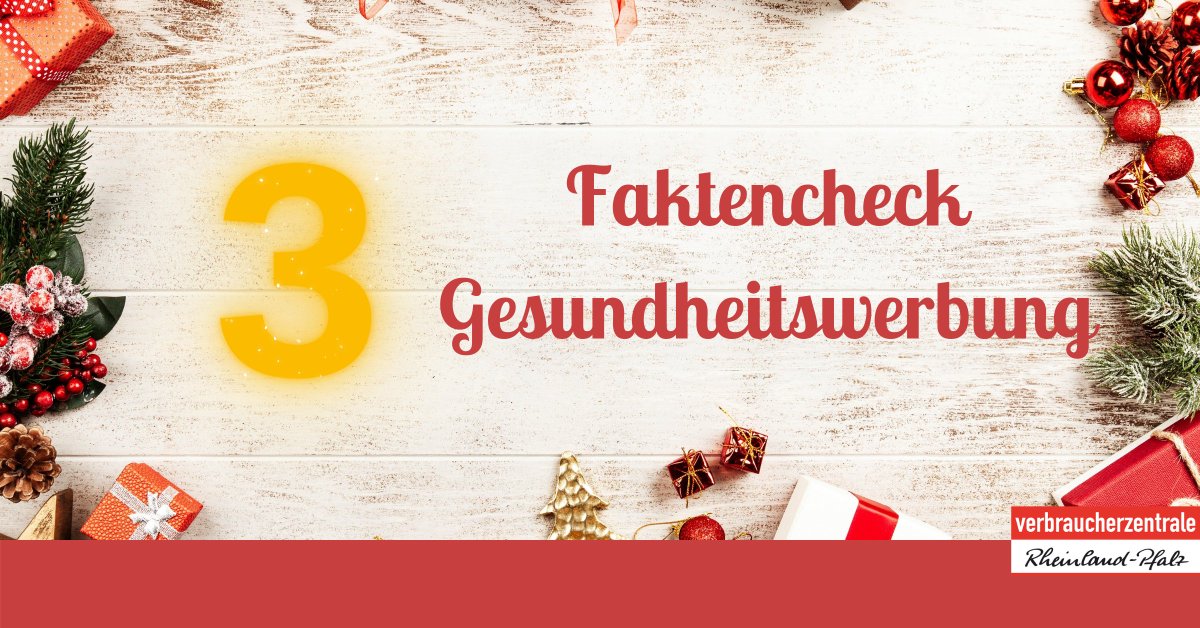 Verbraucherzentrale Rheinland-Pfalz e.V. (@vzrlp) on Twitter photo #Adventskalender #Tür3: Silberwasser oder Vitamin D gegen das #Corona-Virus? Das Projekt Faktencheck Gesundheitswerbung der <a href="/vznrw/">Verbraucherzentrale NRW</a> und <a href="/VZRLP/">Verbraucherzentrale Rheinland-Pfalz e.V.</a> hat im Januar seine Arbeit aufgenommen, um für #Transparenz und Aufklärung bei #Gesundheitsversprechen zu sorgen: faktencheck-gesundheitswerbung.de #Adventskalender #Tür3: Silberwasser oder Vitamin D gegen das #Corona-Virus? Das Projekt Faktencheck Gesundheitswerbung der <a href="/vznrw/">Verbraucherzentrale NRW</a> und <a href="/VZRLP/">Verbraucherzentrale Rheinland-Pfalz e.V.</a> hat im Januar seine Arbeit aufgenommen, um für #Transparenz und Aufklärung bei #Gesundheitsversprechen zu sorgen: faktencheck-gesundheitswerbung.de