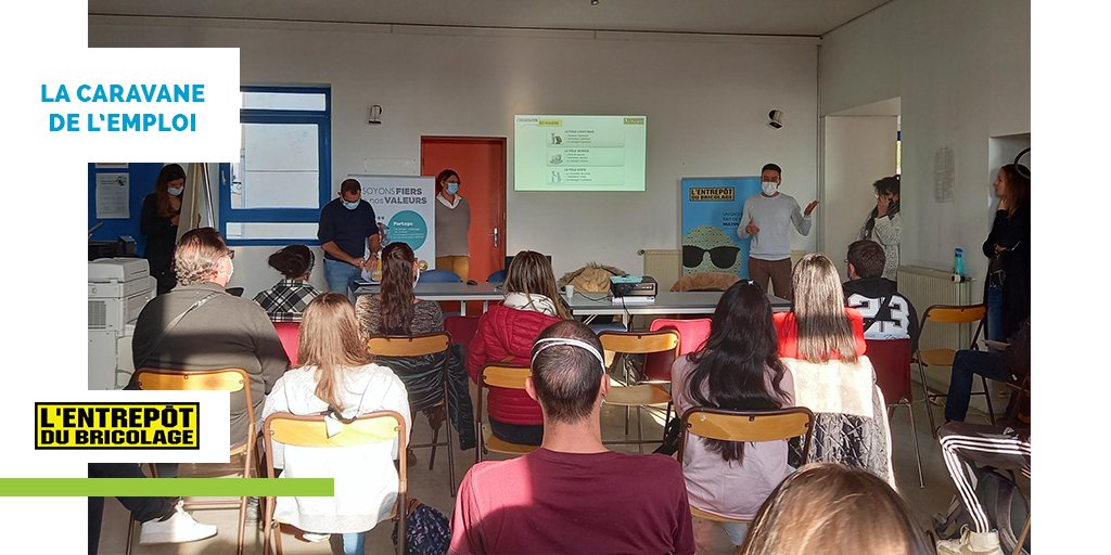 RHGroupeSAMSE's tweet image. En octobre a eu lieu la #CaravanedeLemploi organisé par la Mission Locale, Pôle emploi et le MEDEF ⭐@bricolage_edb était présent et nous avons pu rencontrer 26 personnes, mettre en place des stages pour le métier d&apos;équipier logistique et recruter 7 personnes en CDI 👏