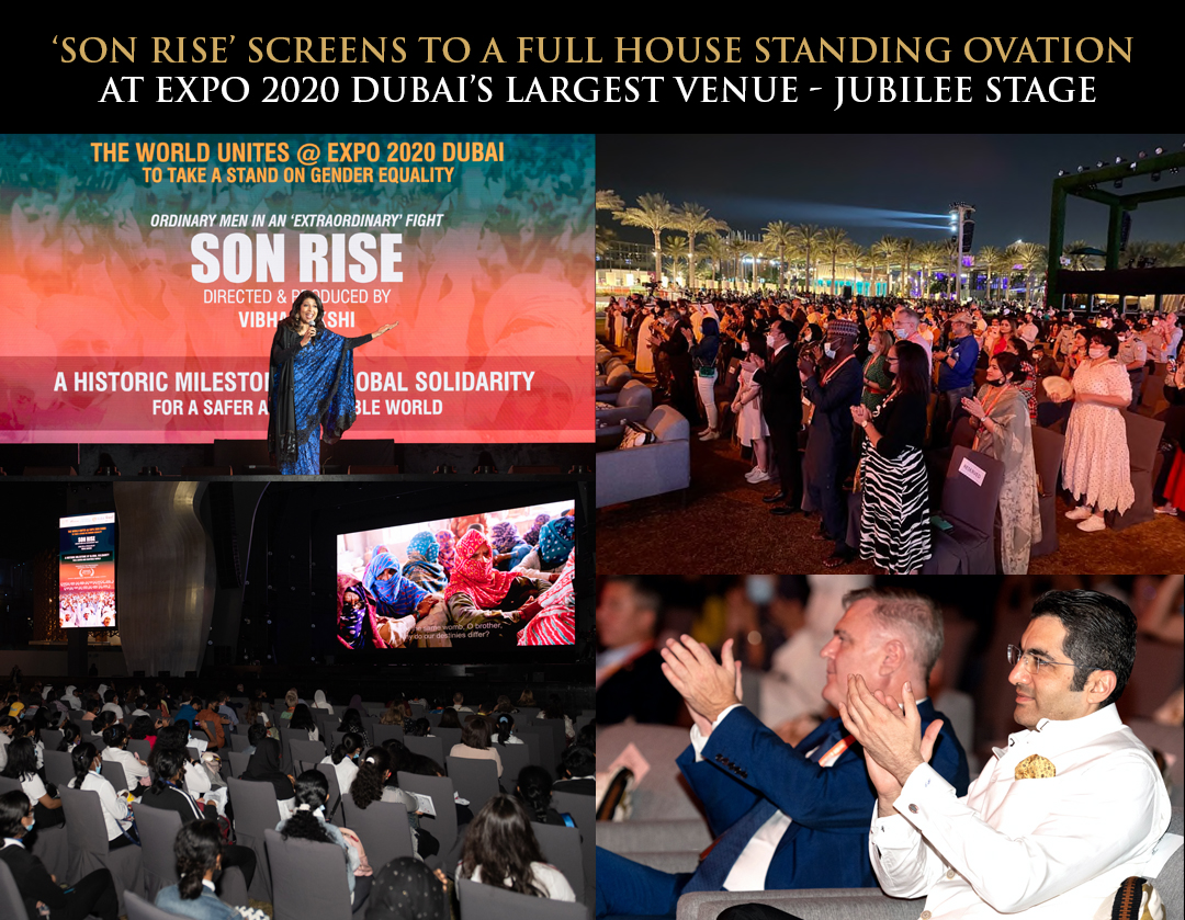 The world unites @expo2020dubai 
Momentous screening of ‘Son Rise’ by multi - National Award winning film Director &amp; Producer Vibha Bakshi
#nzpavilion #IndiaPavilion  #UNHub #WomensPavilion <a href="/unwomenindia/">UN Women India</a>  <a href="/UN_Women/">UN Women</a> #16DaysofActivism <a href="/MaherNasserUN/">Maher Nasser</a> <a href="/fergusonunwomen/">Susan Ferguson</a> <a href="/SonRiseTheFilm/">SON RISE</a>