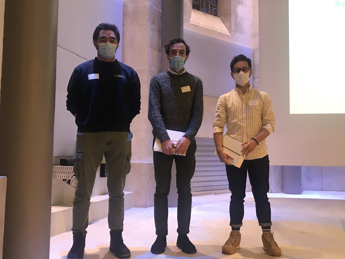 DepartementSBM's tweet photo. 👏Bravo à Corentin Le Saos--Patrinos @ImmunoConcept qui a reçu hier le prix de la meilleure présentation orale, Pierre Mora @insermU1034 pour le prix du meilleur flash poster et David Mauboules #IBGC pour le prix du meilleur poster lors de la journée du Département. https://t.co/CU9e13fXHV