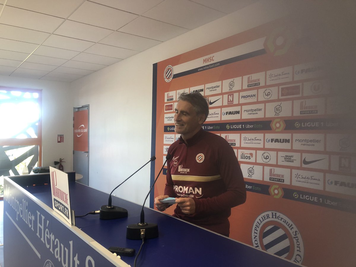 MontpellierHSC's tweet photo. Au tour du coach de se présenter devant la presse

#MHSCFC63 🎙 https://t.co/26mrVfoUA7
