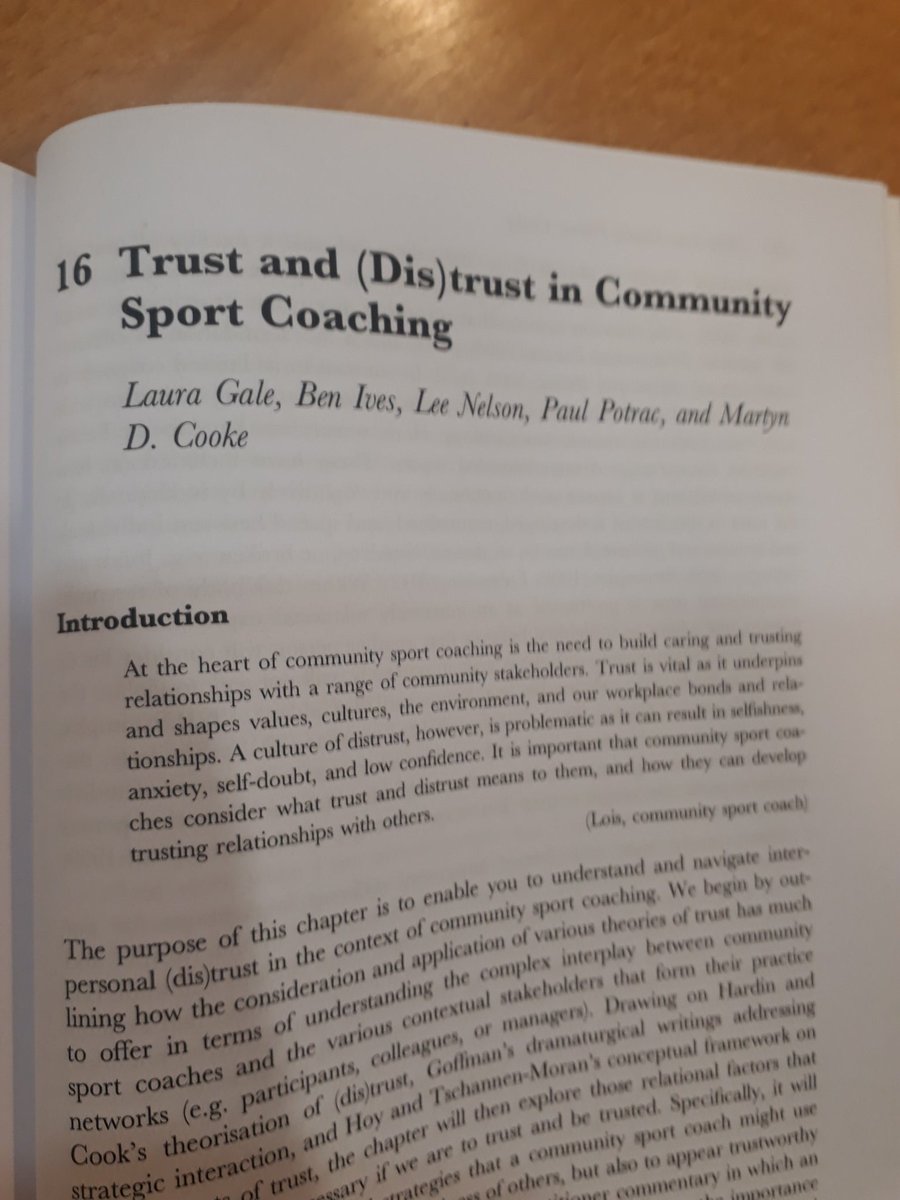 A couple of months ago I received my copy of Community Sport Coaching. 😁

A big thank you to @DrLauraGale for inviting me to contribute towards one of the chapters and congratulations to everybody involved in the book! 🙂👍