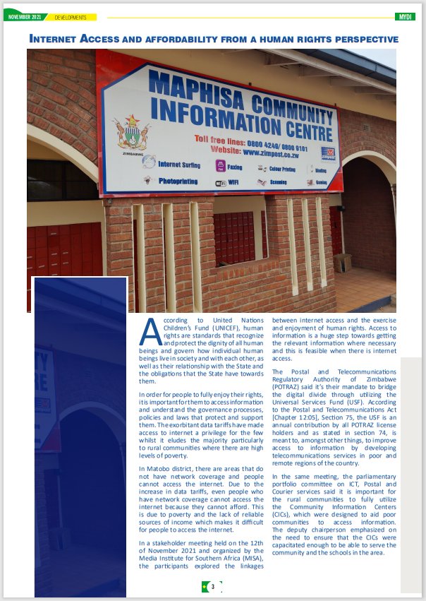 MatoboYouth's tweet photo. The recent data tariffs hike is denying the rural communities their ability and right to #accessinformation. Access to the internet is now a privilege enjoyed by a few in rural communities. Read these and other stories in our magazine. #MatoboDevelop
https://t.co/ETofzEjt5E https://t.co/tMgscT26tv