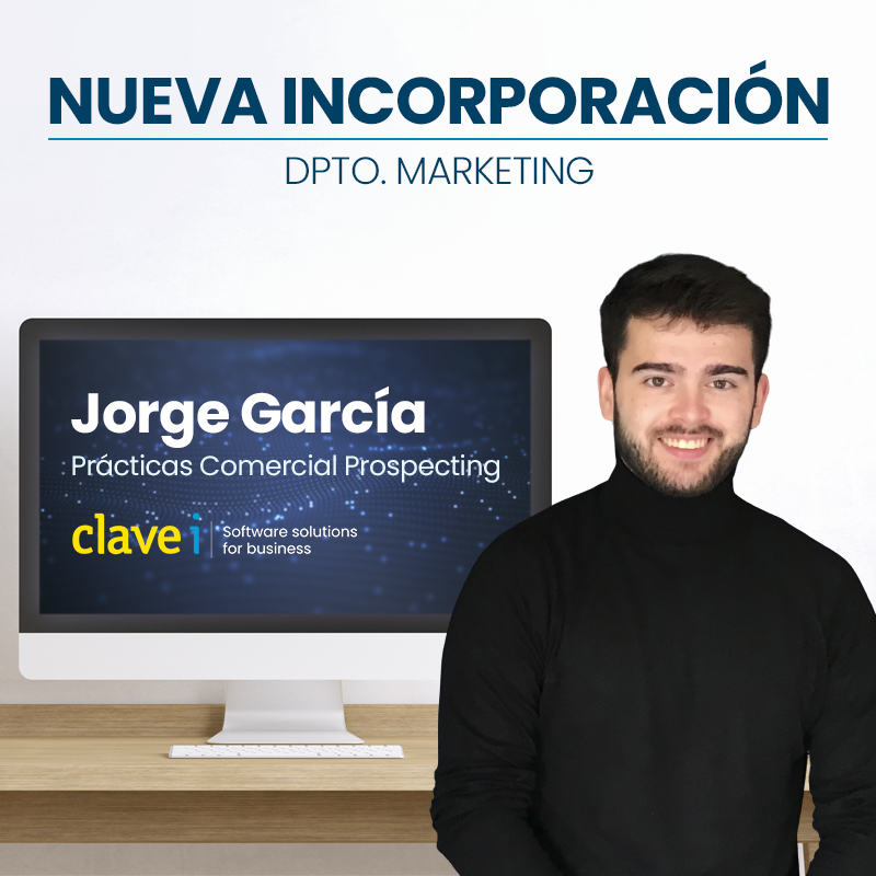 CLAVEi's tweet photo. 📢 ¡En Clavei contamos con nuevo compañero!
⭐ Jorge García ⭐
👉 Estará con nosotros como Comercial Prospecting en nuestro departamento de Marketing
#ClaveiTD #SoftwareSolutions #ClaveiTeam https://t.co/TEPq6f3391