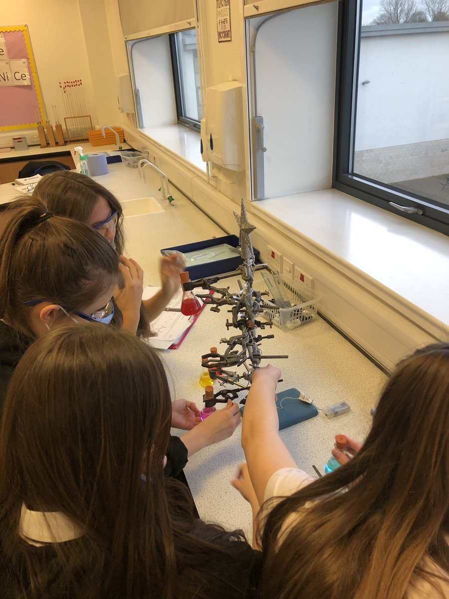 Christmas has well and truly arrived in the department. 🎅 Our AH Chemists assembled the “chemistree” this morning! 🤩🎄🧪