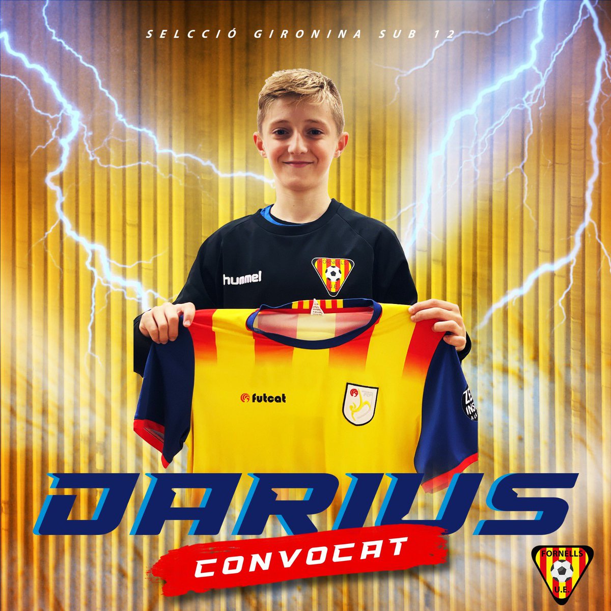 En Darius Comalada, jugador de l’Aleví A, ha estat convocat amb la selecció territorial Masculina Sub 12, on ens representarà al torneig del proper 4 de desembre.

⬇️ MOLTES FELICITATS DARIUS ⬇️