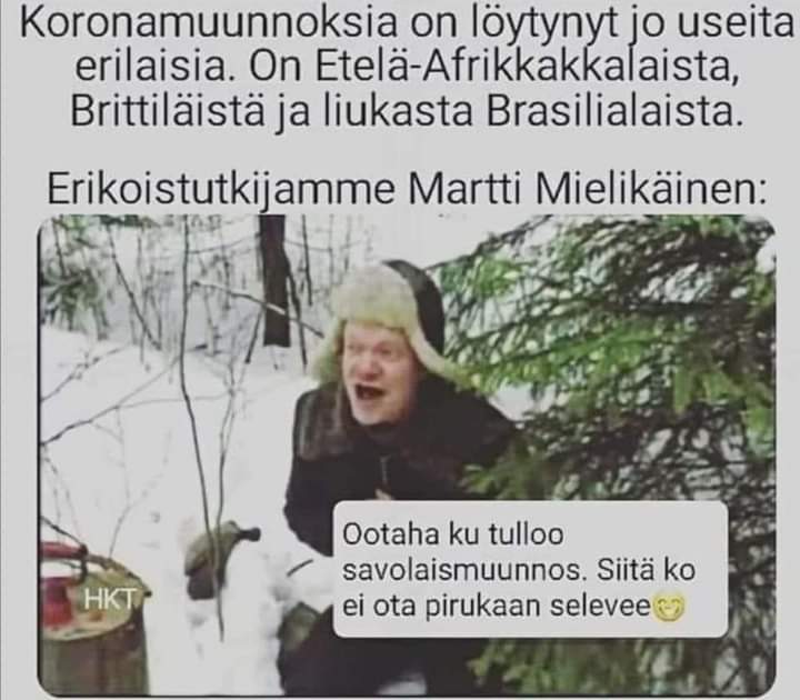 DonAnhedon's tweet photo. Tätä odotellessa.... #korona #savo #mutaatio https://t.co/dVhCuu5eqa