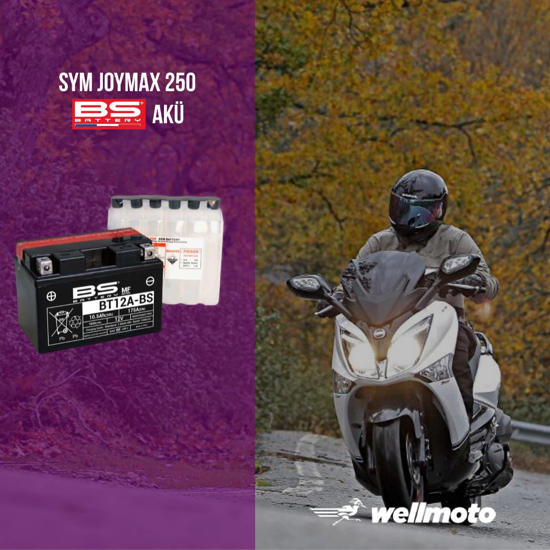 BS Battery motosiklet aküleri ve şarj ekipmanları wellmoto'da. #motosiklet #akü #yedekparca