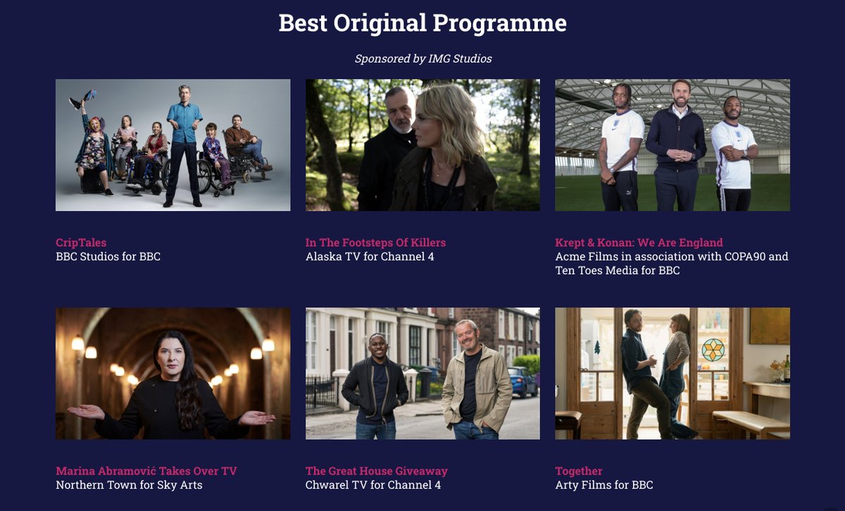 acme (@acmemassive) on Twitter photo Our <a href="/KreptandKonan/">Krept & Konan</a>: We Are England film for <a href="/BBCOne/">BBC One</a> <a href="/BBCiPlayer/">BBC iPlayer</a> has been nominated for Best Original Programme at the 2022 <a href="/Broadcastnow/">Broadcastnow</a> Awards. - <a href="/Copa90/">COPA90</a> <a href="/TenToes/">Ten Toes</a> Our <a href="/KreptandKonan/">Krept & Konan</a>: We Are England film for <a href="/BBCOne/">BBC One</a> <a href="/BBCiPlayer/">BBC iPlayer</a> has been nominated for Best Original Programme at the 2022 <a href="/Broadcastnow/">Broadcastnow</a> Awards. - <a href="/Copa90/">COPA90</a> <a href="/TenToes/">Ten Toes</a>