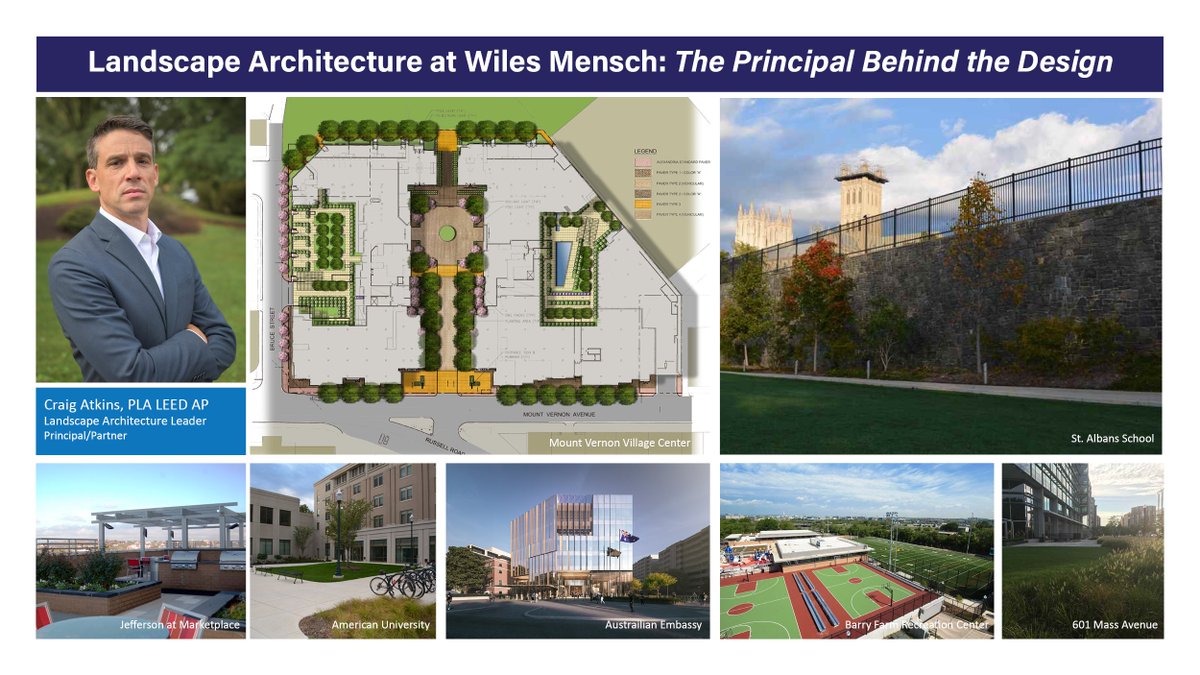 Wiles_Mensch's tweet photo. Wiles Mensch's (WM) Landscape Architecture Division is lead by Principal Craig Atkins, PLA, LEED AP, who has over 20 years experience contributing to the transformation of communities through thoughtful design. Learn more https://t.co/KPrb5OHEjH https://t.co/iPwUwOXnHm