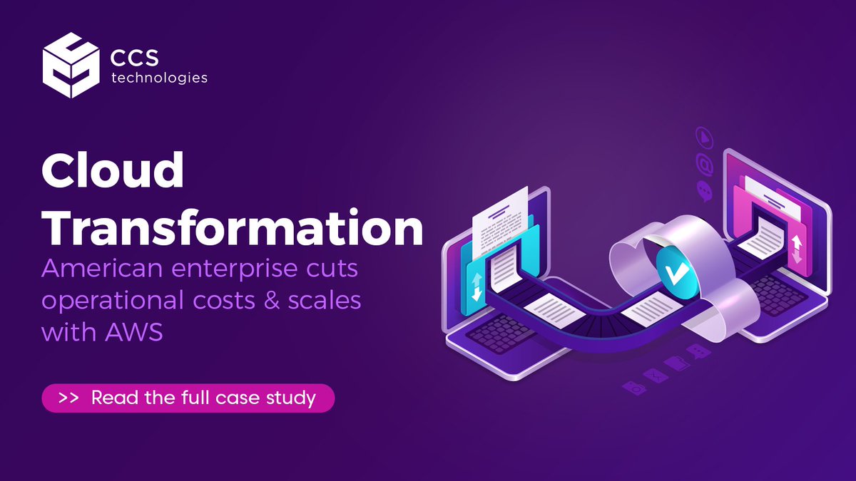 CCSTech's tweet image. Cloud containerization and migration helps an overseas enterprise overcome scalability challenges and reduce operational costs @AWSCloudIndia ccs-technologies.com/cloud-migratio…

#cloudadoption #cloudmigration #cloudcontainerization #cloudtransformation #AWS #CaseStudy #CCSTechnologies