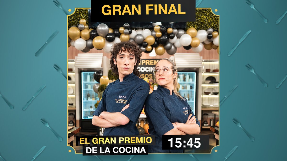 ¡Llega la gran final de #GPCocina! 

Mica y Lucas, Lucas y Mica, cara a cara. ¿Quién es tu favorito? 

¡Viernes 15:45!