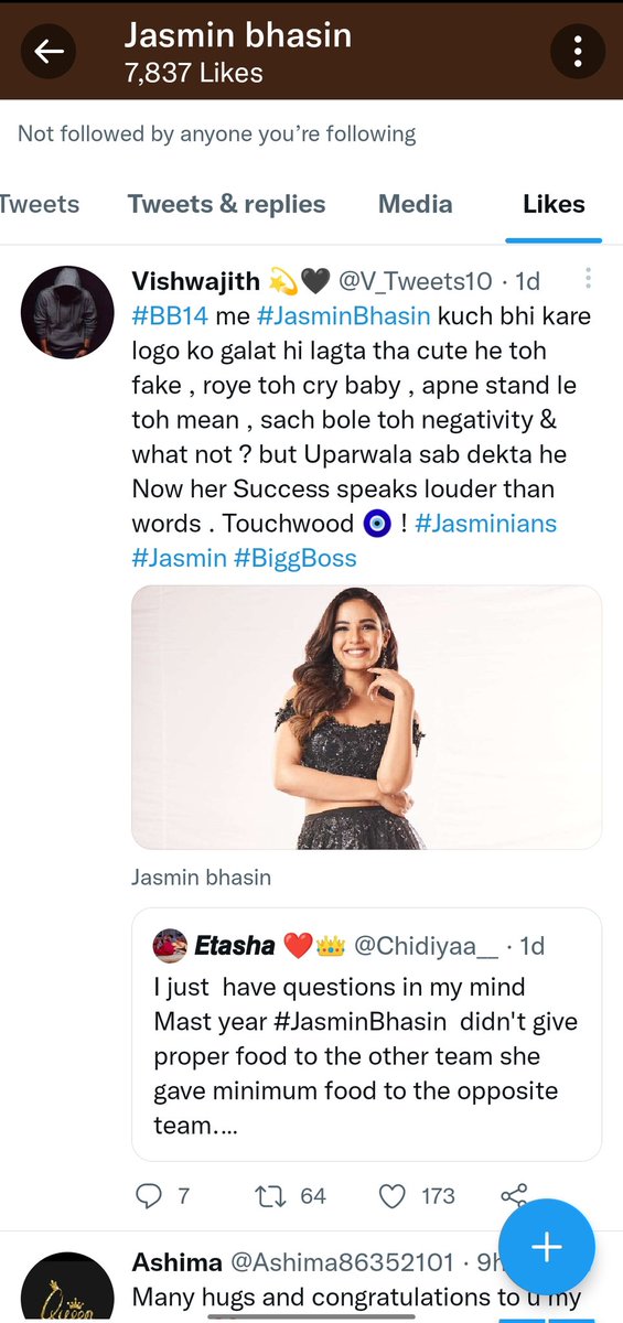 V_Tweets10's tweet photo. Literally I have no Words 🥺💘🧿 Tnq u so much Jas, it's a Dream come true for me specially bcz it's a few days away from my b'day so I consider this as my advance b'day gift 🥳🎁,I was crying with happiness when I saw this &amp; tnx to all my fellow #Jasminians 💘♾️ #JasminBhasin https://t.co/e2cjY1dH5r