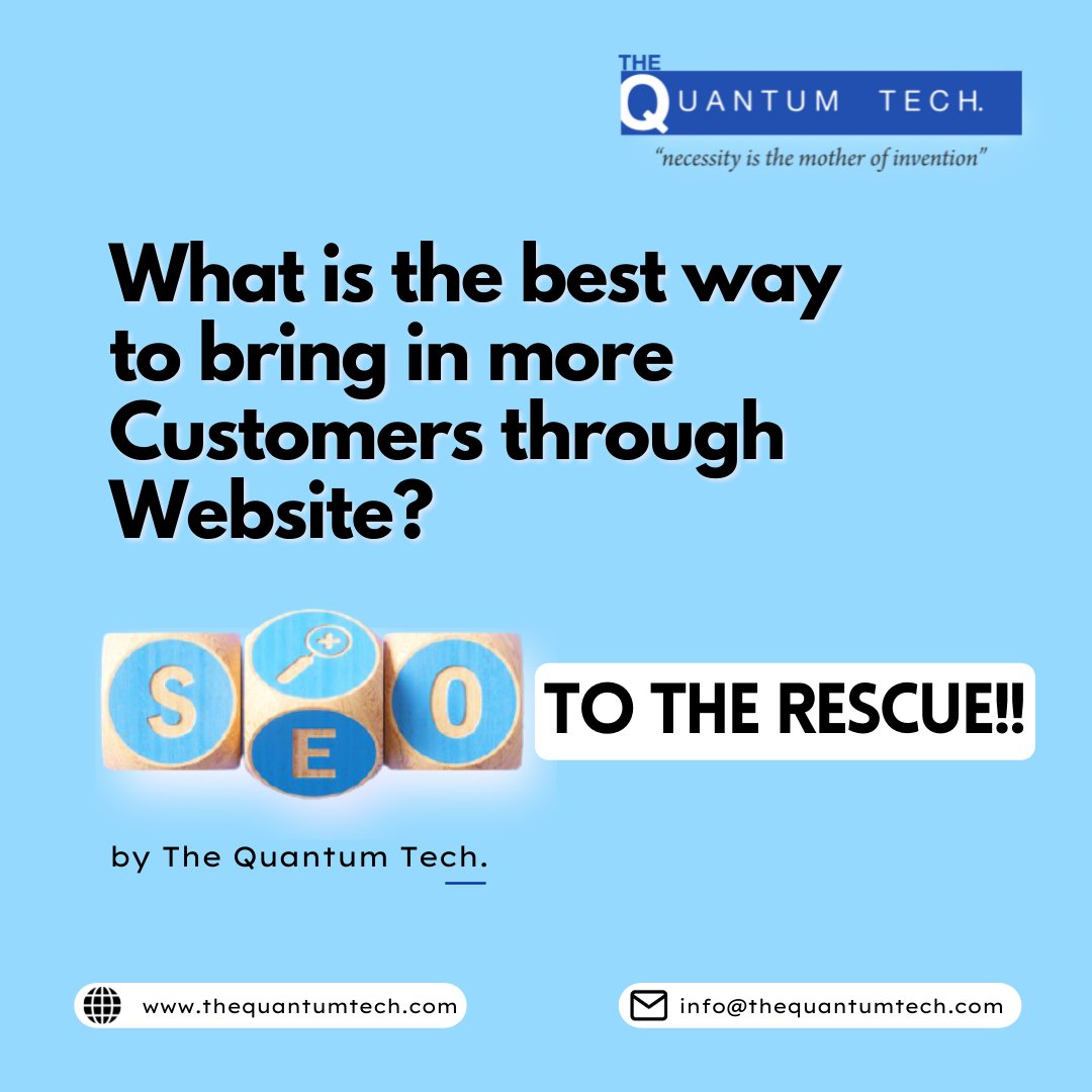 Thequantumtech1's tweet photo. SEO is also budget-friendly if you have a long term perspective!
#thequantumtech #webdesign #seo #wordpressdesign #php #socialmedia #wordpressdevelopment #outsourcing #itoffshoring #appdevelopment #innovation #bestitcompanyindia #networking #websitedevelopment #industrystandards https://t.co/CIliUM1ImZ