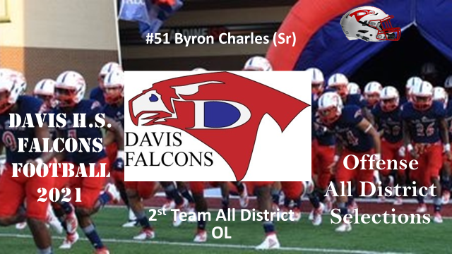 Congratulations to Byron Charles for earning 14-6A All District Offensive Lineman Second Team.  #Flyboz