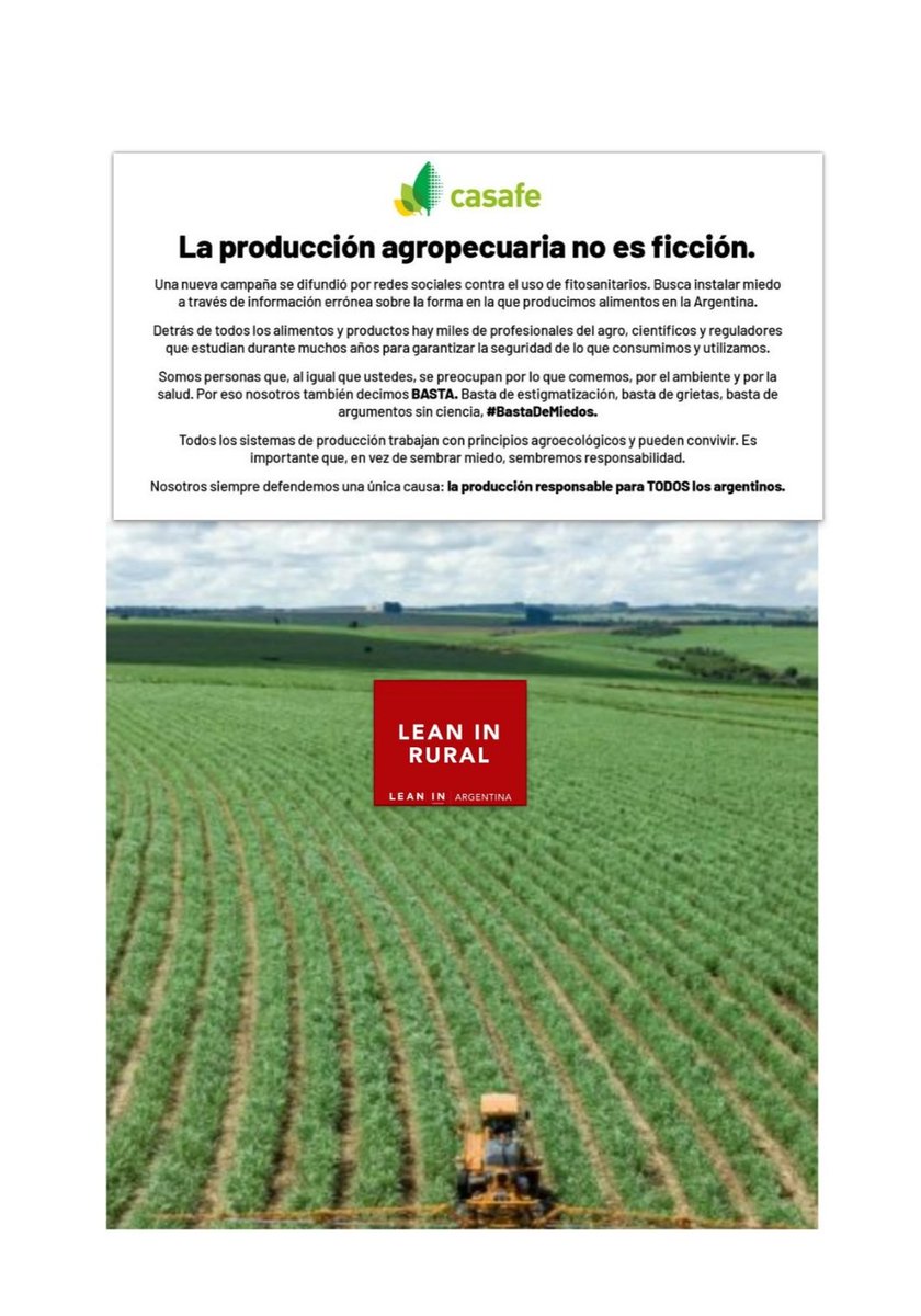 La Producción agropecuaria no es ficción #Bastademiedos