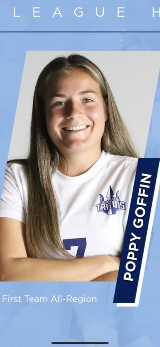 Congratulations to two former QMC students!

Firstly, to Poppy Goffin, who is currently in the US on a scholarship playing football for Iowa Central. After a great first Season she was named captain and also selected made the all region team.
ictritons.com/sports/wsoc/20…