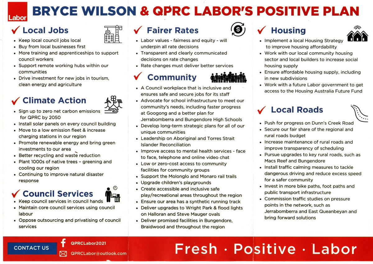 timothyinau's tweet photo. QPRC Labor has a Fresh Positive Plan for our region with a diverse team from throughout region.
VOTE ABOVE THE LINE - 1 Group J &
2 Group F (QPRC Councillor Kenrick Winchester)
See you at the booth! Don't forget to vote! It is compulsory. #QPRC #nswpol #QueanbeyanPalerangRegion https://t.co/uAWbablvOa