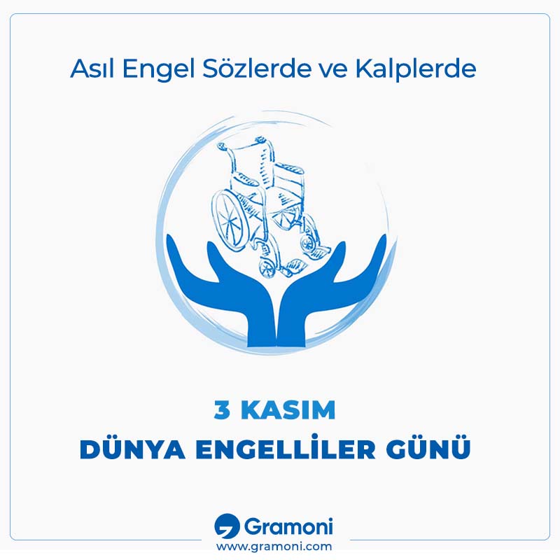 gramonitek's tweet photo. Asıl engel sözlerde ve kalplerde...
#engellilergünü #Gramoni https://t.co/PMGlHUyAxX