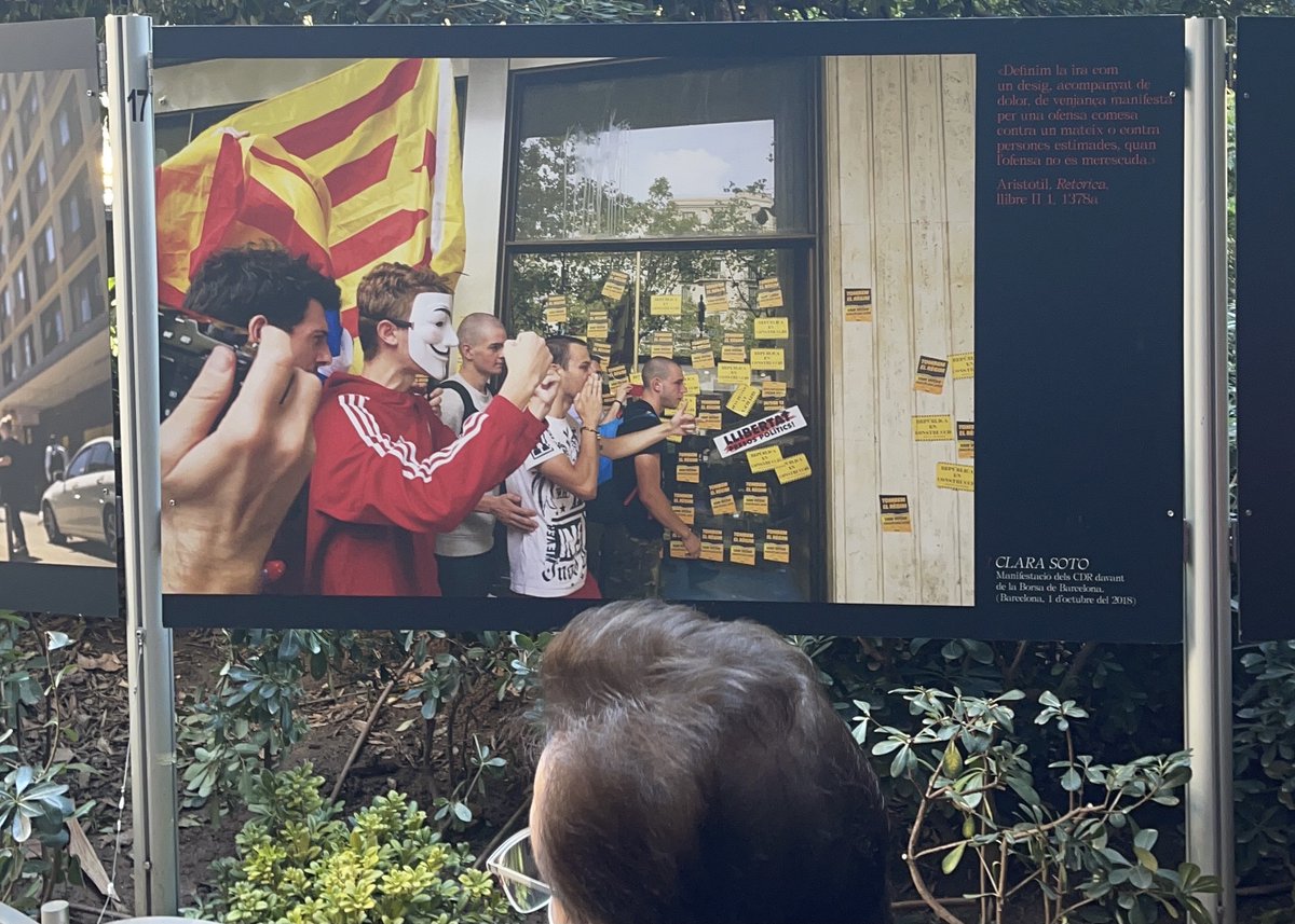 Satisfacció per #topografiadelaira <a href="/palaurobert/">Palau Robert</a>, exposició d'imatges i textos clàssics sobre la ira, comissariada per la fotoperiodista i professora #SandraBalsells i amb la participació, entre altres professionals, de l'estudiant #màstereporterisme Clara Soto <a href="/BlanquernaFCRI/">Blanquerna FCRI</a>