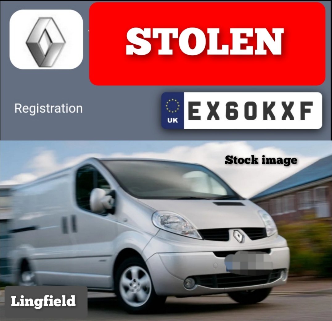 EdwardH08678864's tweet photo. Yesterday's stolen's

BMW 440
HYUNDAI IX35
FORD TRANSIT TWIN CAB
RENAULT TRAFIC 

Please keep an eye out for these vehicles, I am aware more are missing but have not seen any appeals yet

Any further information please don't hesitate to contact the Police

#VehicleCrime
#SCWops https://t.co/mMK1a4FG6Y