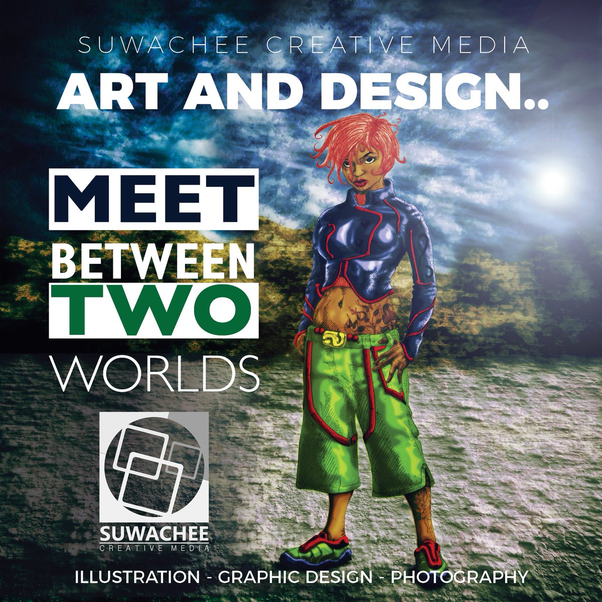 ChimforceNFT's tweet photo. Suwachee. My new art and design brand. Focus is mostly on music album art and comic book covers. Open to commission works.

#NFT #NFTafrica #nftart #digitalart #africanart #nftcollectors #blackart #afrofuturism #zambia #africa https://t.co/Oj8v0c9ycd
