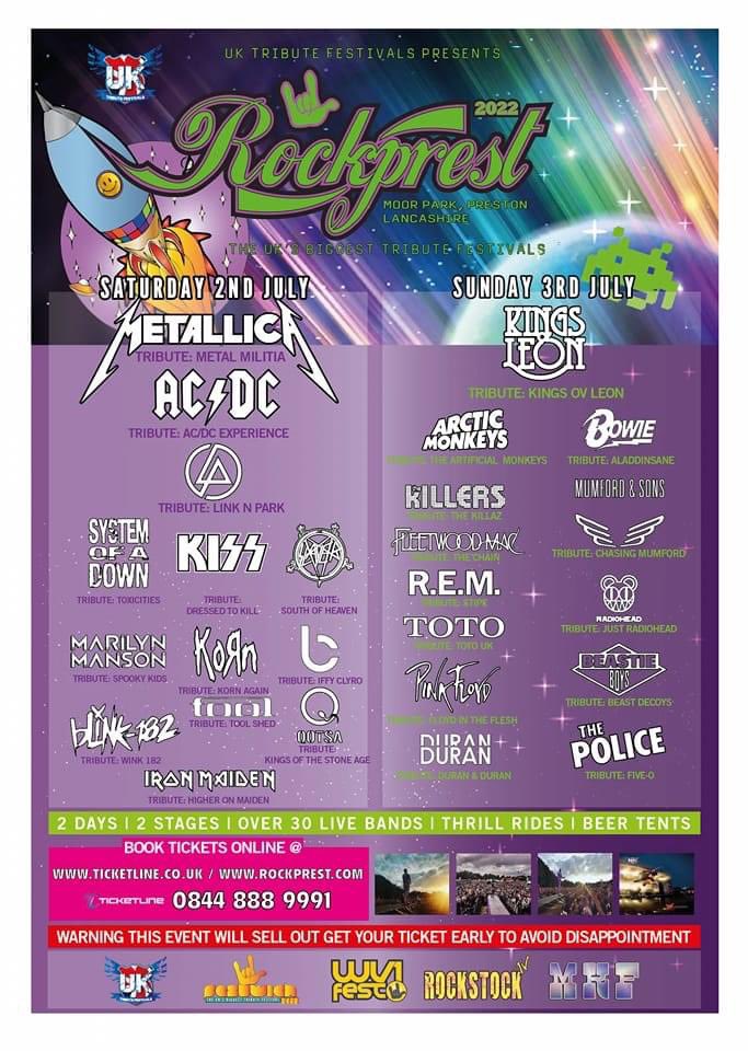 Rockprestfest's tweet photo. ROCKPREST.... Tickets released 10am .....
https://t.co/PlAoQfNSd8 #preston #rockprest #uktributefestivals https://t.co/q7DidbSIA9