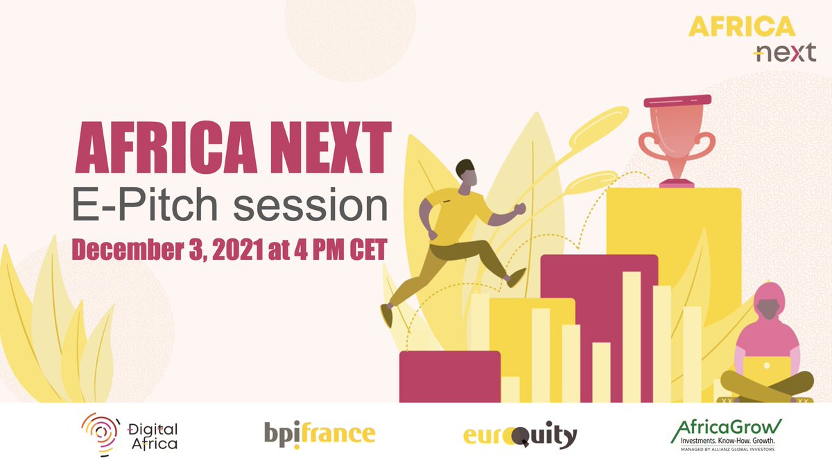 DigitalAfrica__'s tweet photo. [AFRICA NEXT📢]
Jour J ! Ne manquez pas la session #epitch #AfricaNext de ce vendredi à 16h00 (CET). 8 #startups issues du #Nigeria, du #Kenya et d'#egypte  pitcheront devant 173 #investisseurs. Pour participer: 👉https://t.co/fOebbuMZZs

#Afrique #fintech #ecommerce #healthtech https://t.co/ynaB77yZbt