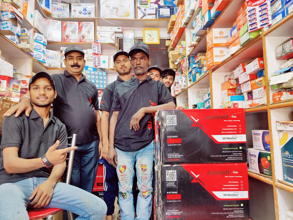 zunvolt's tweet photo. ZunVolt is every dealer's first choice for comprehensive electrical products! Check out these images from our distributor Sawhney Electrical Works, Faridabad.
.
.
.
.
#zunvolt #battery #inverter #faridabad #dealer #distributor #electricalsolutions https://t.co/QbUHljl7r6