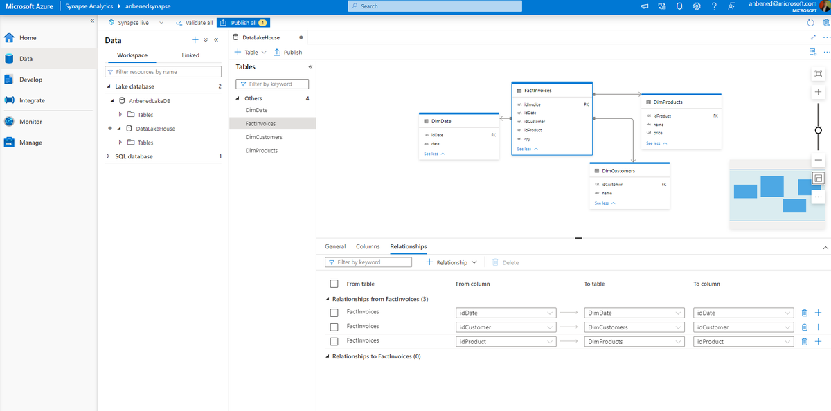 anBenedetti's tweet photo. Working with #lakeDatabase in #AzureSynapse
A no-code UX for building a database in a #datalake
You can find some info here: https://t.co/Vo13yBgg81
#Synapse #Analytics https://t.co/MJmGhvccOP
