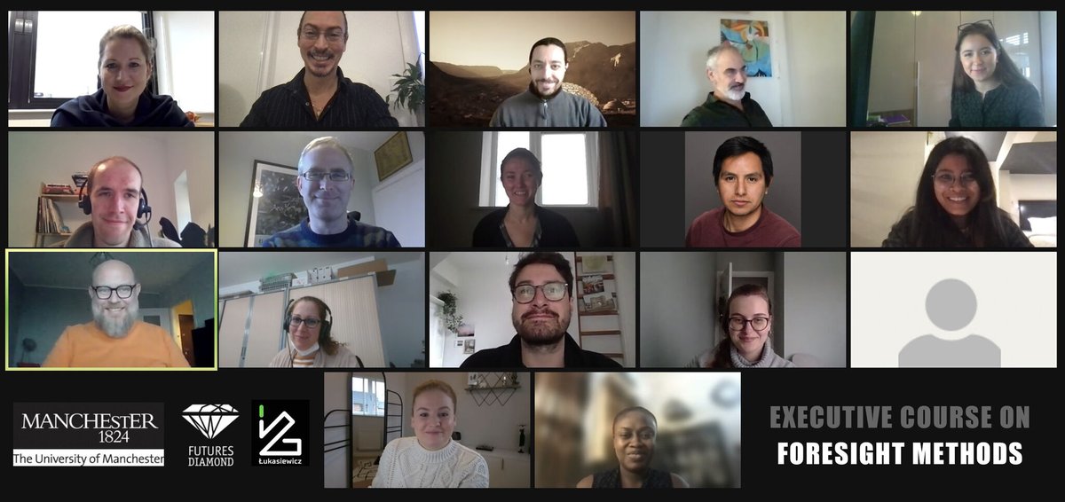 MIOIR's tweet photo. This week we hosted an executive online course on #ForesightMethods, in partnership with @FuturesDiamond. There were 14 participants from 7 countries, all actively engaged in excellent discussions led by @PopperRafael & @VelascoGuiller! Find out more: https://t.co/DiEv9OzvrL https://t.co/TV3MdlbffU