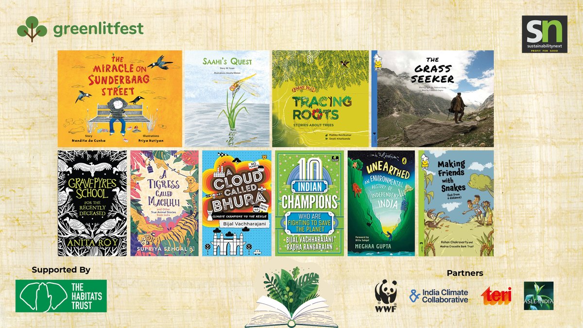 Ta-da!... the last of our shortlists is out!
A must include in your family's TBR - this delightfully diverse list of best kidlit on environment published in India (2019 &amp; 2020). Incredible animal stories, real-life green superheroes &amp; environmental history - it's all there(1/2)