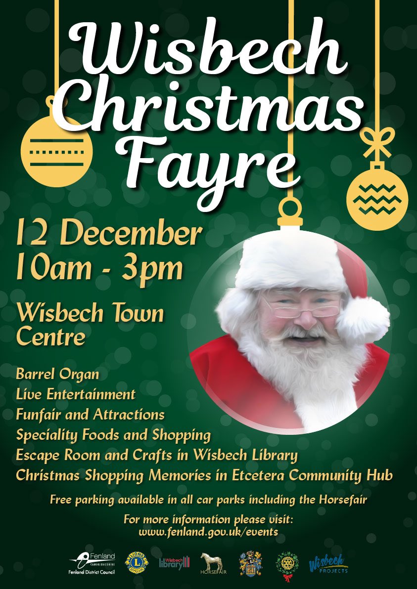 We’re looking forward to the Wisbech Christmas Fayre! 🎄