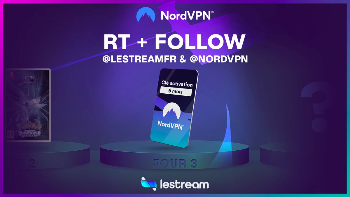lestreamFR's tweet photo. 🎄 Calendrier de l'Avent Jour 3 🎁

On vous fait gagner une clé 6 mois NordVPN 💯

Pour participer, RT + FOLLOW @LeStreamFR et @NordVPN !

🍀 TAS 04/12

Plein de surprises pour Noël ici aussi ➡️ https://t.co/7hJRPwPoRq https://t.co/rD4fERHnfs