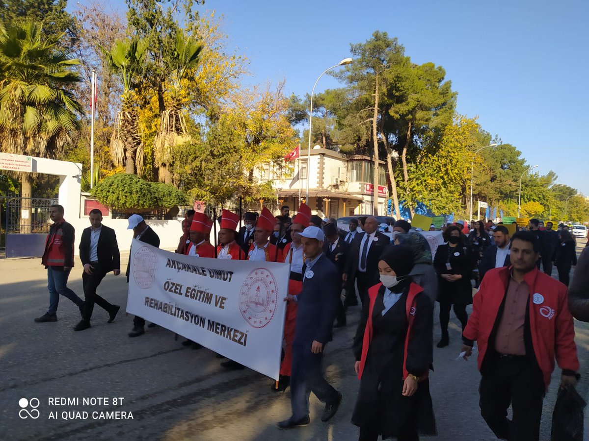 AkcakaleShm's tweet photo. Müdürlüğümüzce 3 Aralık Dünya Engelliler Günü münasebetiyle ilçe kaymakamımız Sayın Oltan BAYRAKTAR, Akçakale Belediye Başkan Yardımcımiz, protokol üyeleri ve engelli bireyler ile Farkındalık Yürüyüşü ve etkinlikler düzenlenmiştir @tcailesosyal  @akcakalegovtr @SanliurfaASH https://t.co/6dCih8OP1N