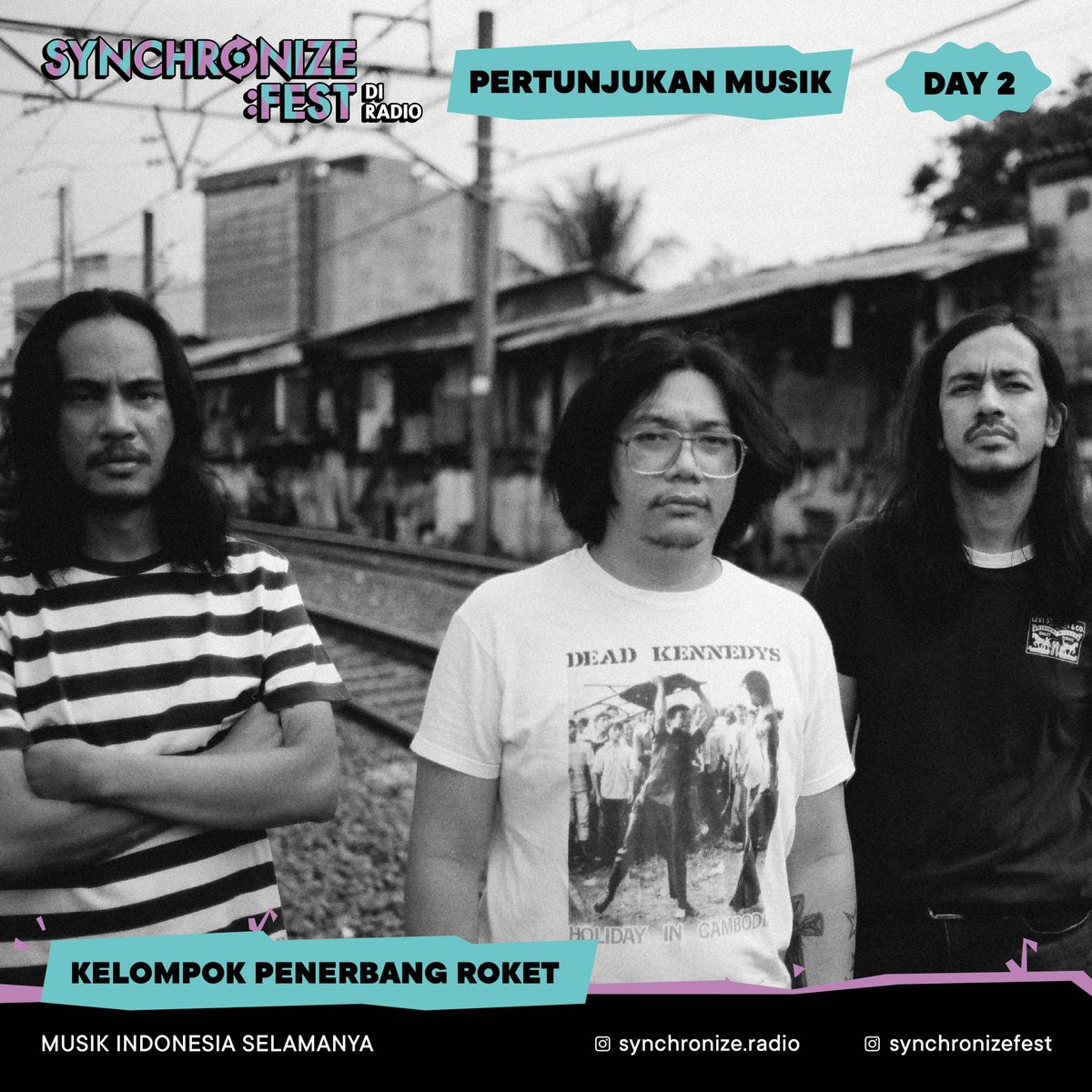 SynchronizeFest's tweet photo. Kapan lagi mendengar kolaborasi dua generasi yang gahar? Yes, kali ini @penerbangroket akan mengajak #achmadalbar dan #ianantono. untuk turut meramaikan #SynchronizeRadio https://t.co/g5Gmqrt1b1