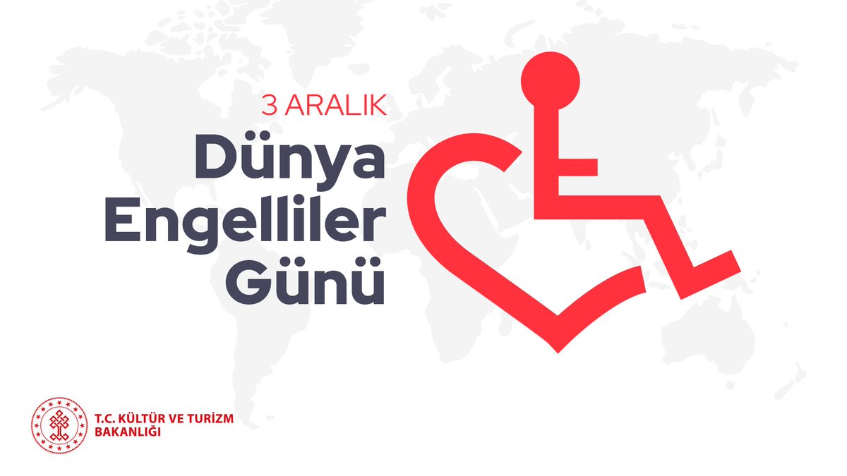 Mutlu yarınlar ve hayatın her alanında eşit katılım için engelsiz bir yaşam dileğiyle...

3 Aralık #DünyaEngellilerGünü kutlu olsun.