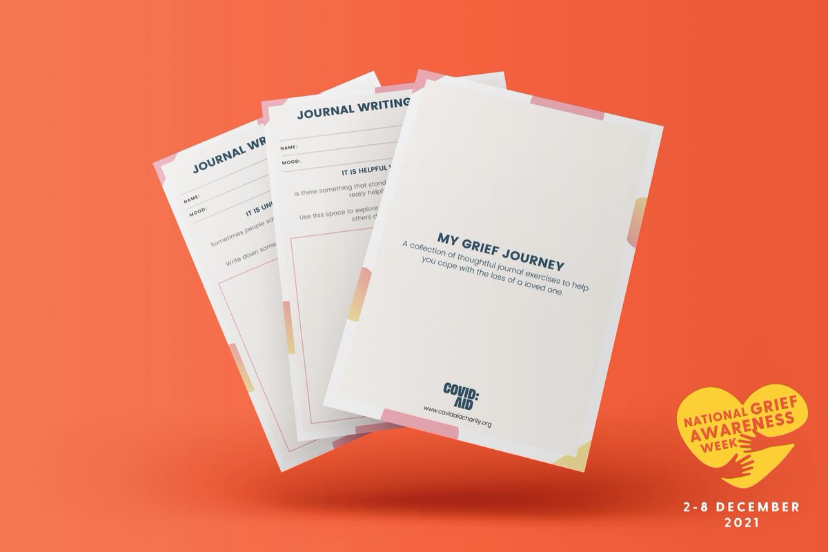 We realise that not everyone is ready to talk about their grief and that’s OK - that’s why we’ve created a free Grief Journal Pack (7 worksheets) for #NationalGriefAwarenessWeek Join our community platform: community.covidaidcharity.org to download for FREE! #FreebieFriday RT