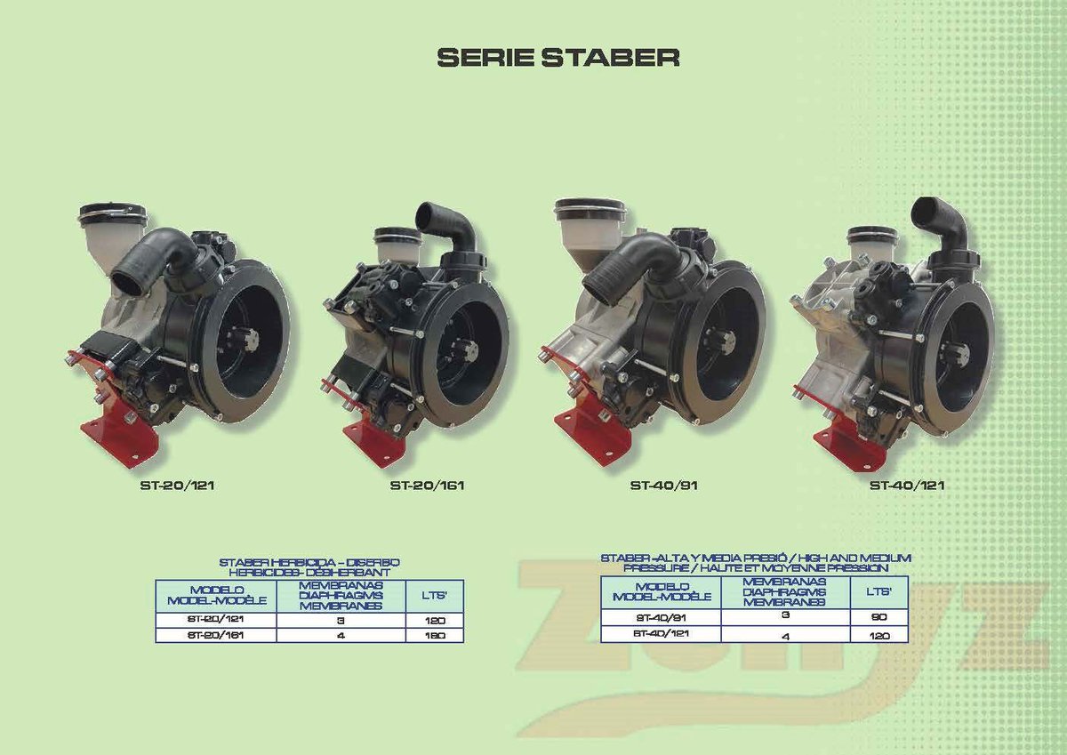 zenyz_es's tweet photo. About ZENYZ Pumps:
• 100% Spanish technology
• Suitable for herbicides and liquid fertilizers.
• More than 40 models to cover any work need.
• New models with more functional designs.
• Easy maintenance.
#diaphragmpumps #zenyzbrand #spanishtechnology #liquidfertilizer https://t.co/1HaiJ1ugr6