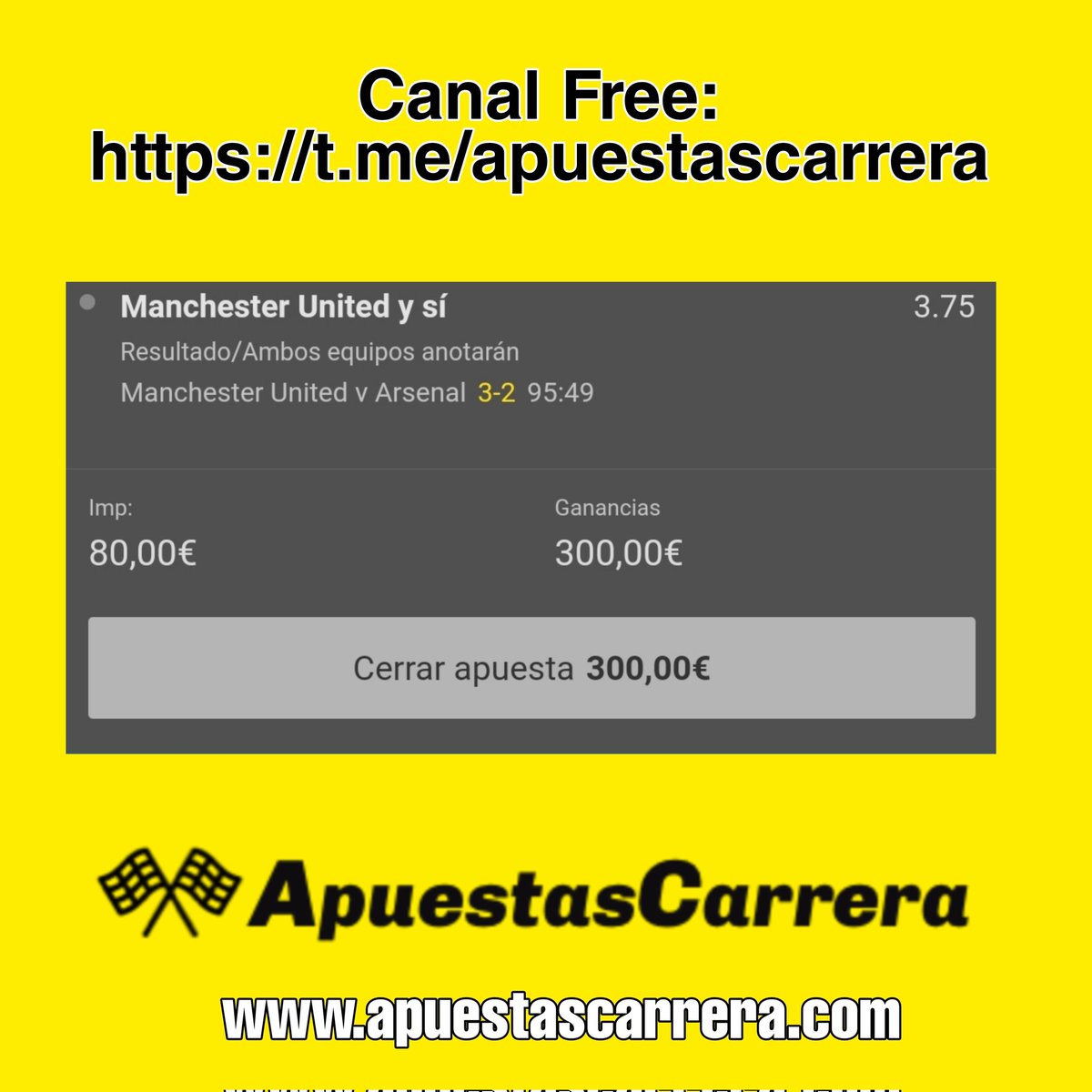 Y otro perrito piloto... 💰💰💰

Únete a nuestro canal free y síguenos de cerca.
👉t.me/apuestascarrera
+53 uds. ✅✅✅  en 3 meses!!! 🤑🤑🤑

#apuestascarrera #tumejorapuesta #apuestas #apuestasdeportivas