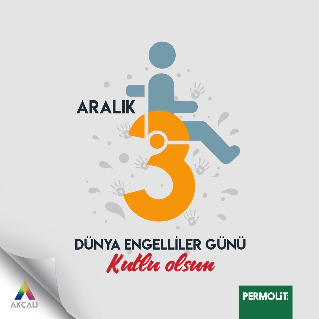 AkcaliSprey's tweet photo. Her sağlıklı birey, bir engelli adayıdır! Tüm engelleri gönüllerimizle aşmak için, “engelsiz” mutlu bir gelecek en büyük hayalimiz.   

#PermolitBoya #GüzelleşirDünya #3AralıkDünyaEngellilerGünü https://t.co/dKHr4x8Dtg