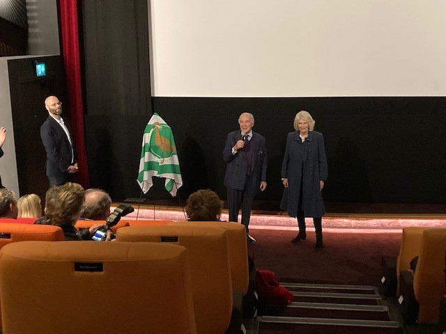 WiltsLieutenant's tweet photo. A lovely and important day for Wiltshire as HRH The Duchess of Cornwall visits the RBL War Memorial in Seend, Mr Derek Tinnion's Spar Shop in Devizes, the Ravilious Exhibition at Wiltshire Museum @WiltshireMuseum and the opening of the Parade Cinema in Marlborough @ClarenceHouse https://t.co/DvSW1fiJml