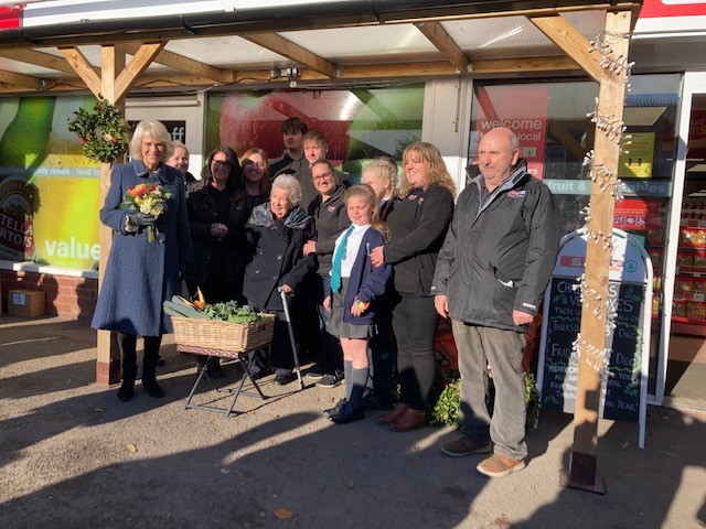 WiltsLieutenant's tweet photo. A lovely and important day for Wiltshire as HRH The Duchess of Cornwall visits the RBL War Memorial in Seend, Mr Derek Tinnion's Spar Shop in Devizes, the Ravilious Exhibition at Wiltshire Museum @WiltshireMuseum and the opening of the Parade Cinema in Marlborough @ClarenceHouse https://t.co/DvSW1fiJml