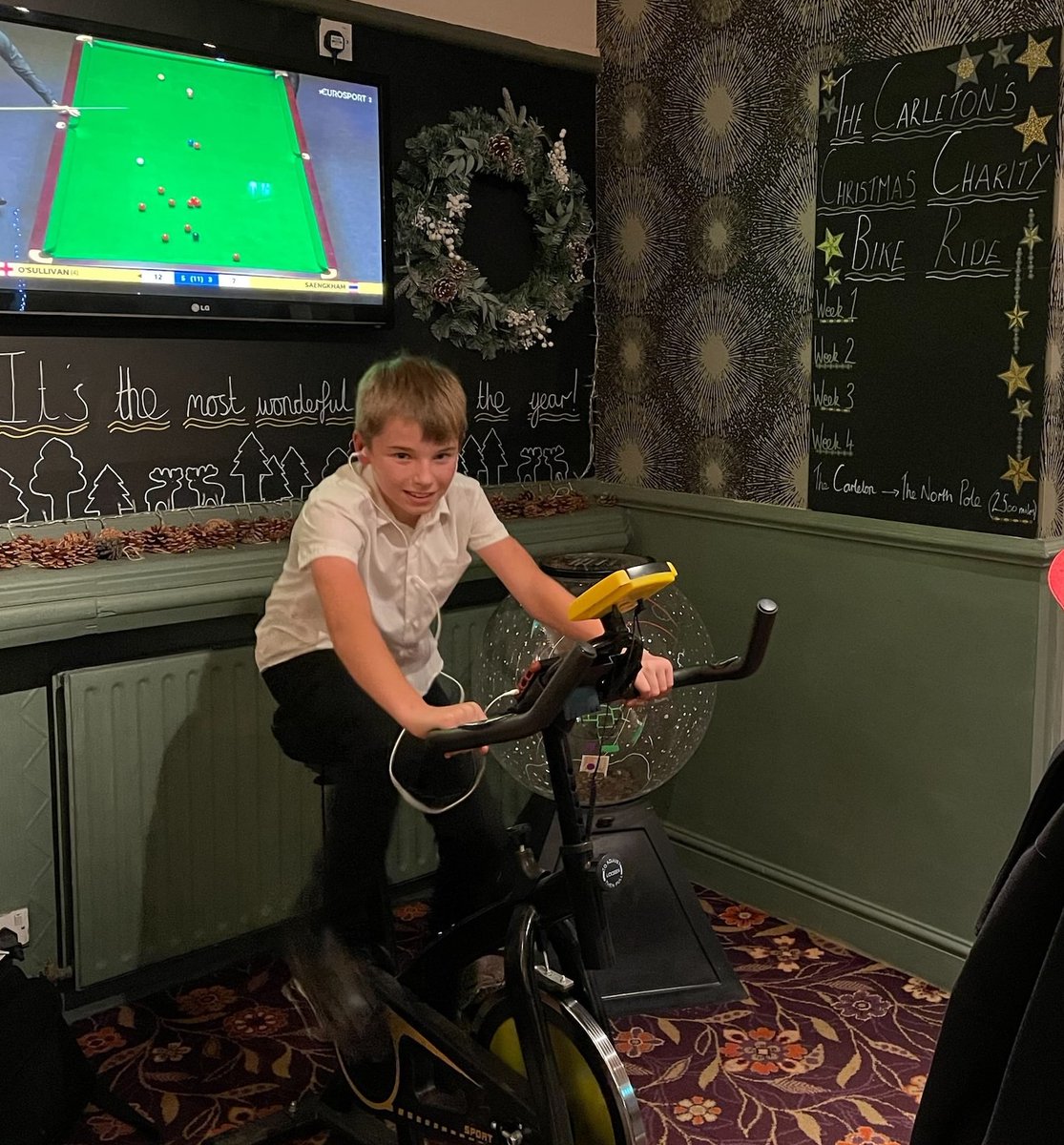 PATCarletonHigh's tweet photo. Thomas from Year 7 is raising funds for the Prince of Wales Hospice by cycling to the North Pole! Good luck Thomas - keep us updated on your journey!🚲🚴♂️🐻❄️❄️
#fundraising #thecarleton #princeofwaleshopsice #santadash https://t.co/rnVf6dFZA9