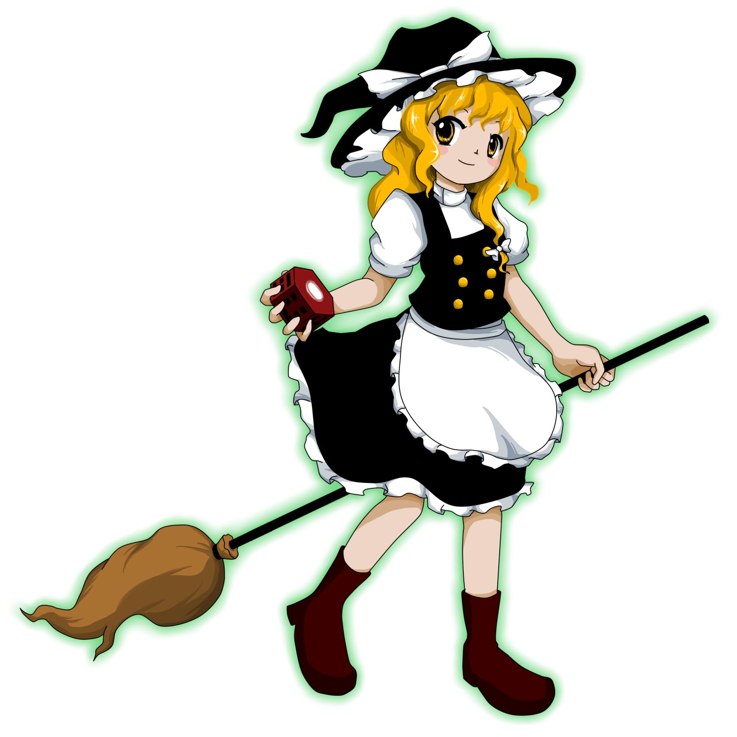 こんぶ Zun絵 虹龍洞風に霧雨魔理沙を描きました T Co By22ishgco Twitter