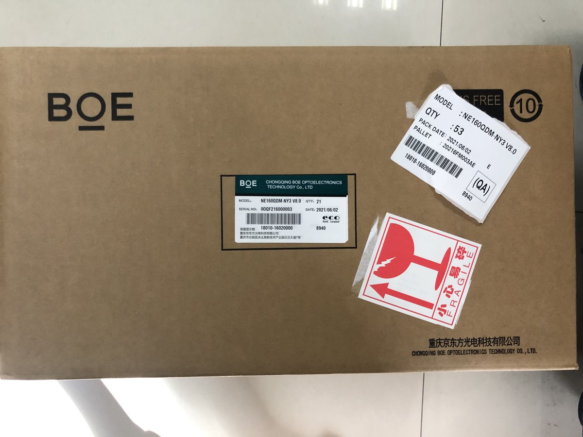 Isa_HKCBTECH's tweet image. Clients asked NE160QDM-NY3 for urgent.
just arrived 10 boxes stock.
What specific model/ end of life model/ second-tier brand model are you need?
HKCBTEH's family can give you support what you demand.

hkcbtech.com

#NE160QDM-NY3 #BOE #LCDSCREEN #NOTEBOOKLCD#LAPTOPLCD