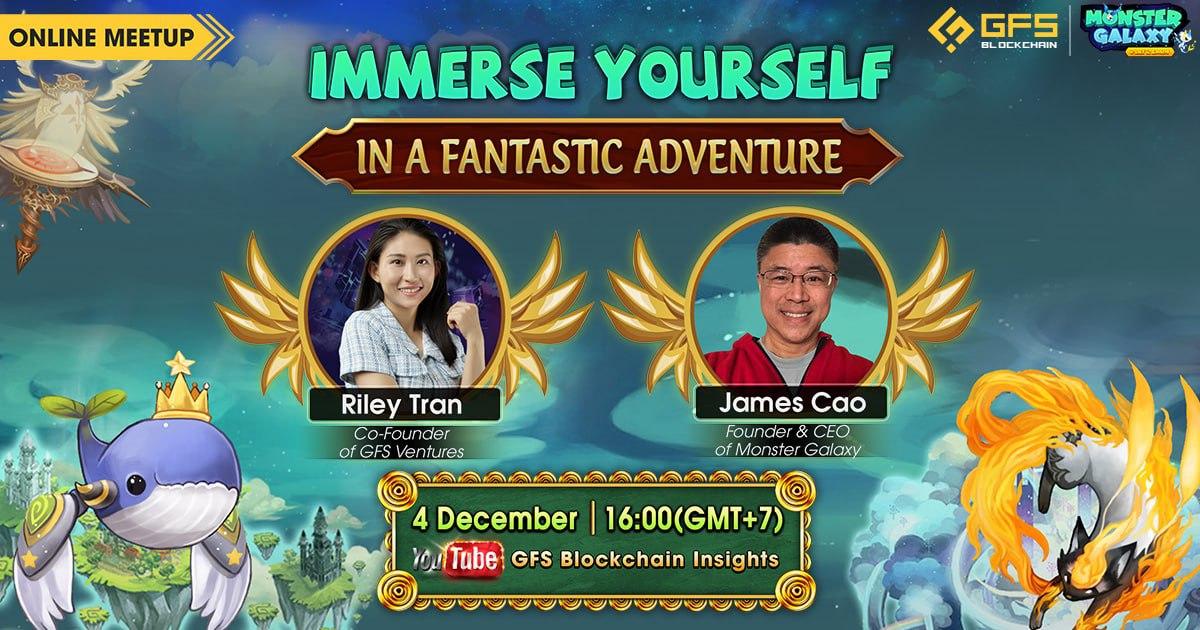 GFIResearch's tweet photo. 📌 GFS Blockchain will have a live Online Meetup with 
@MonsterGalaxy21

 🔥 Venue: https://t.co/oqfLhtXAkX
⏰ Time: 16:00 - December 04, 2021 (GMT+7)
👉 Ask questions here: https://t.co/B90V0uvtlN https://t.co/8dCqL3LBGk
